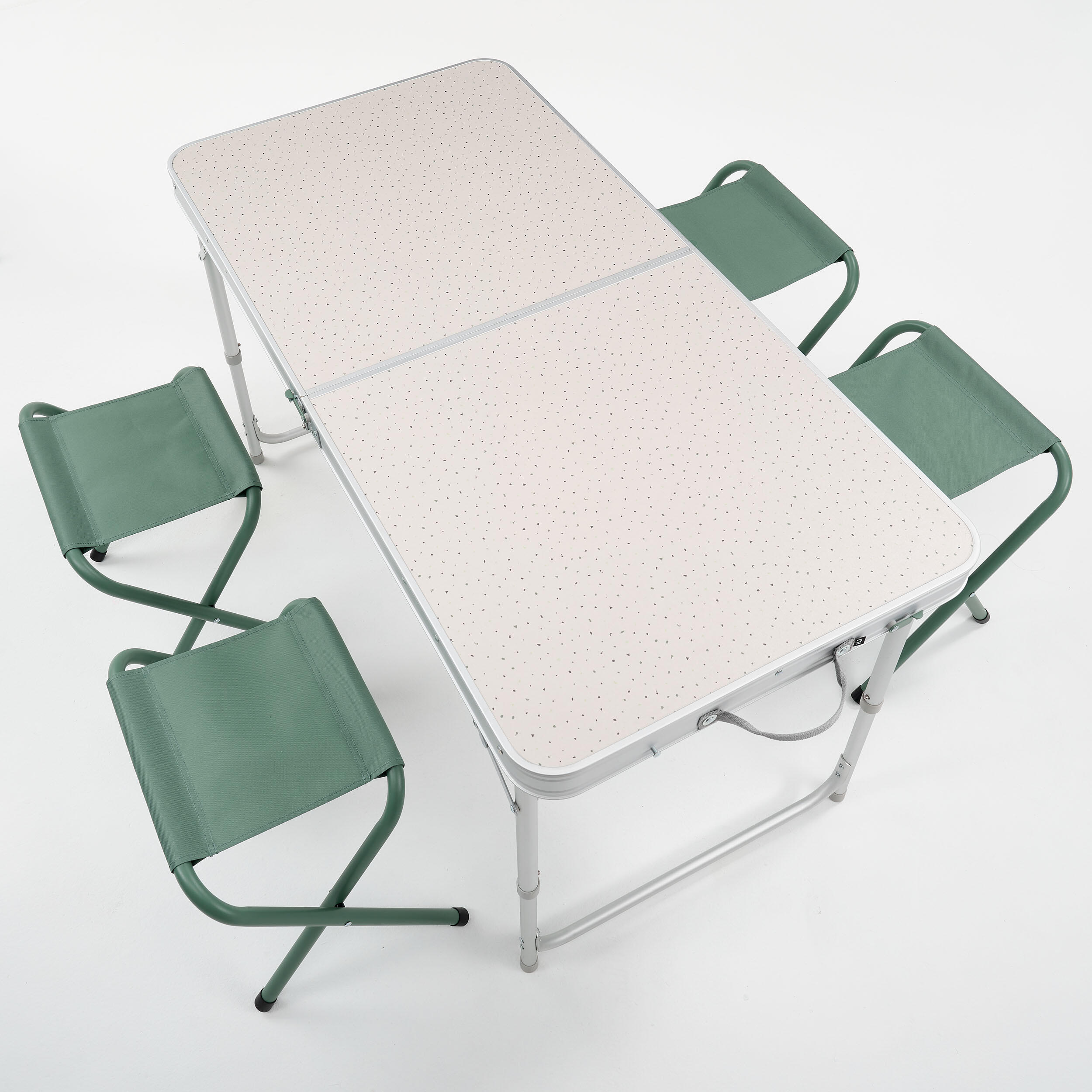Mesa de camping plegable de 4 bancos para 4-6 personas